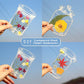 DIY Transparent Dried Flower Bookmarks(20pcs/set)