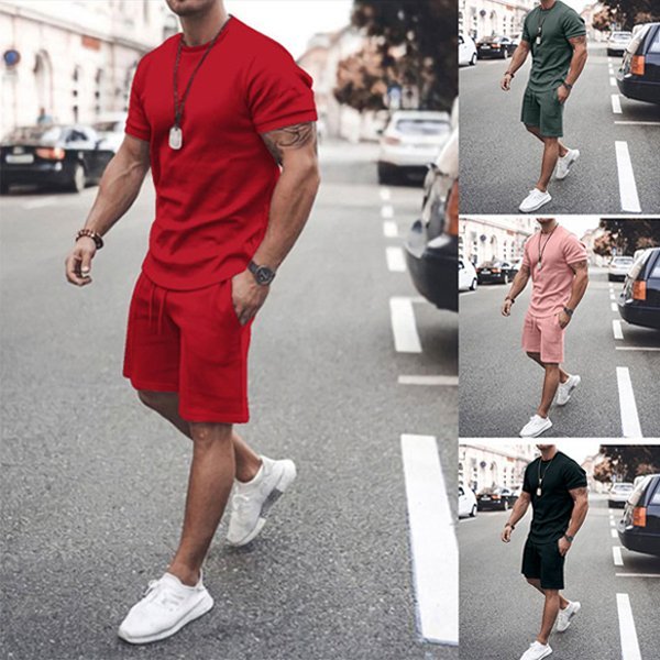 Men's Fashion Casual Solid Color Suit