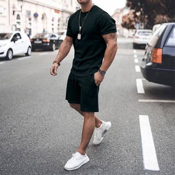 Men's Fashion Casual Solid Color Suit
