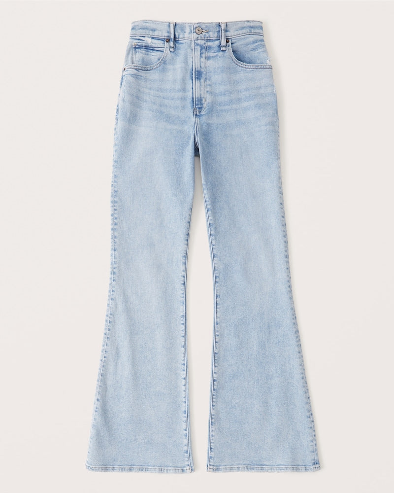 🔥🎉Christmas Sales 🎅🔥Trims the figure - Ultra High Rise Stretch Flare Jean(Free Shipping）)