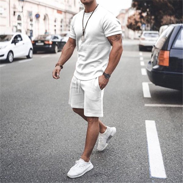 Men's Fashion Casual Solid Color Suit