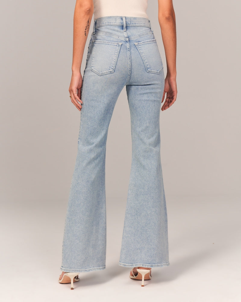 🔥🎉Christmas Sales 🎅🔥Trims the figure - Ultra High Rise Stretch Flare Jean(Free Shipping）)