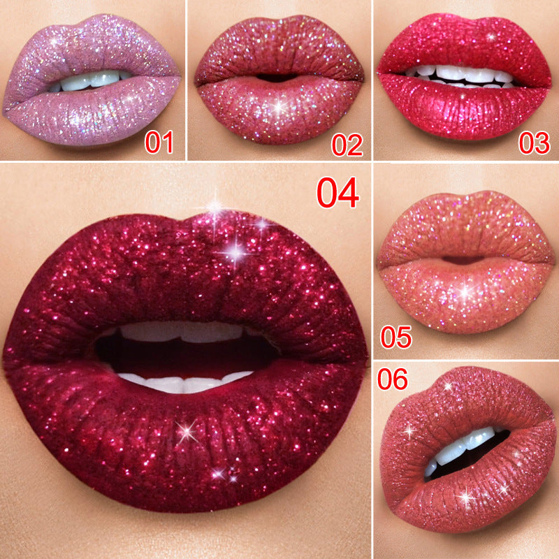 Glitter Waterproof Long-lasting Lip Gloss-7