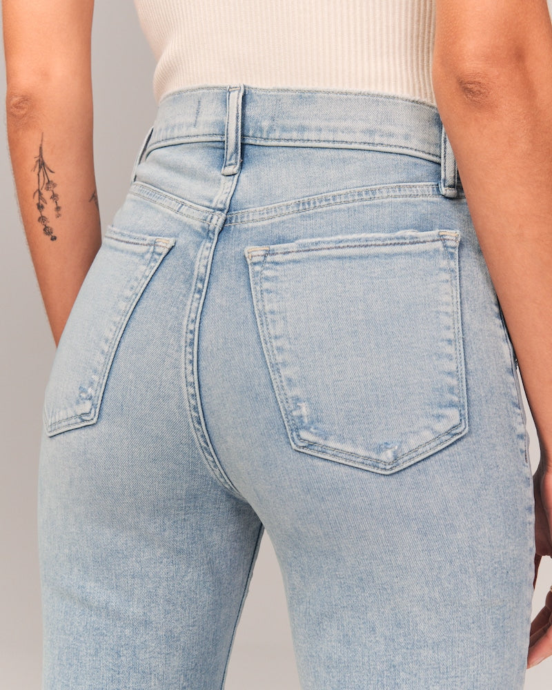 🔥🎉Christmas Sales 🎅🔥Trims the figure - Ultra High Rise Stretch Flare Jean(Free Shipping）)