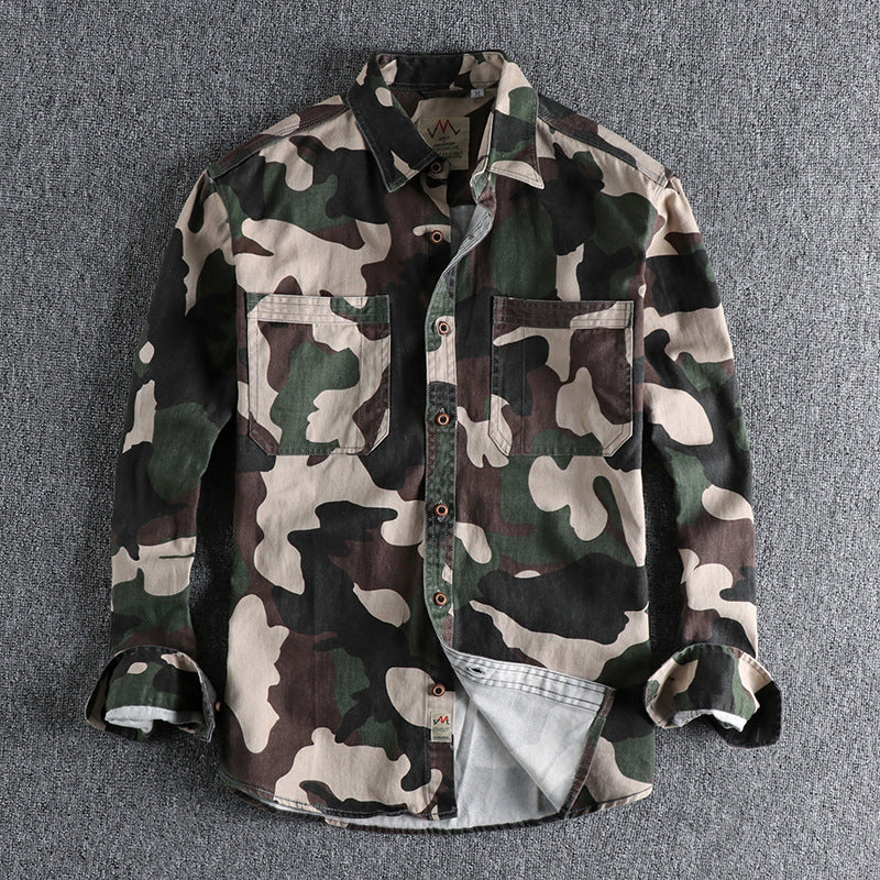 MEN CAMOUFLAGE CARGO SHIRTS