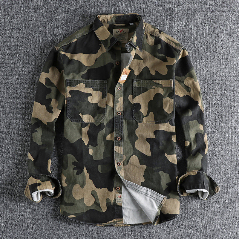 MEN CAMOUFLAGE CARGO SHIRTS