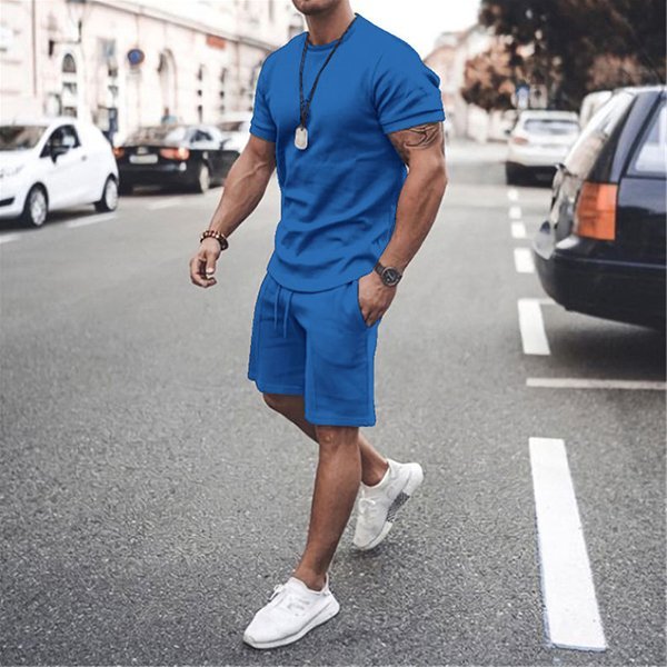 Men's Fashion Casual Solid Color Suit