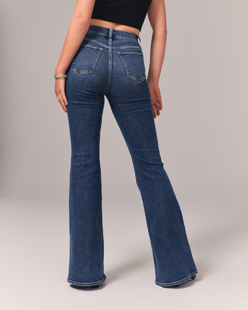 🔥🎉Christmas Sales 🎅🔥Trims the figure - Ultra High Rise Stretch Flare Jean(Free Shipping）)