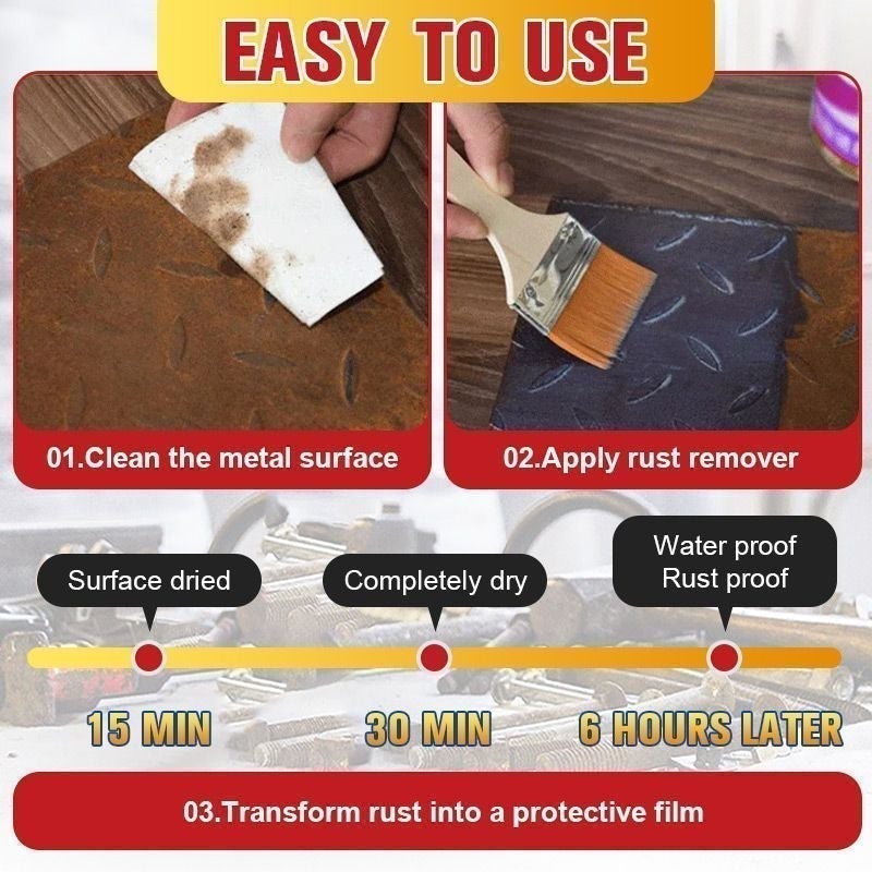 Water-based Metal Rust Remover Metallic Paint - BUY 2 FREE SHIPPING