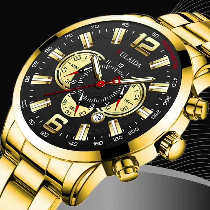 Luminous needle quartz watch