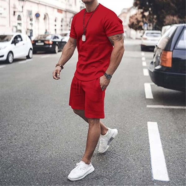 Men's Fashion Casual Solid Color Suit
