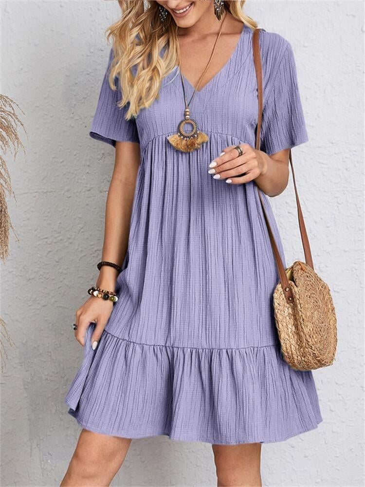 👚💃Loose casual tie waist flowy dress-Buy 2 Free Shipping