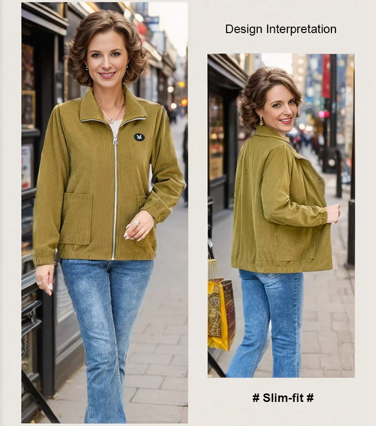 Warm And Cozy Fashionable Corduroy Jacket