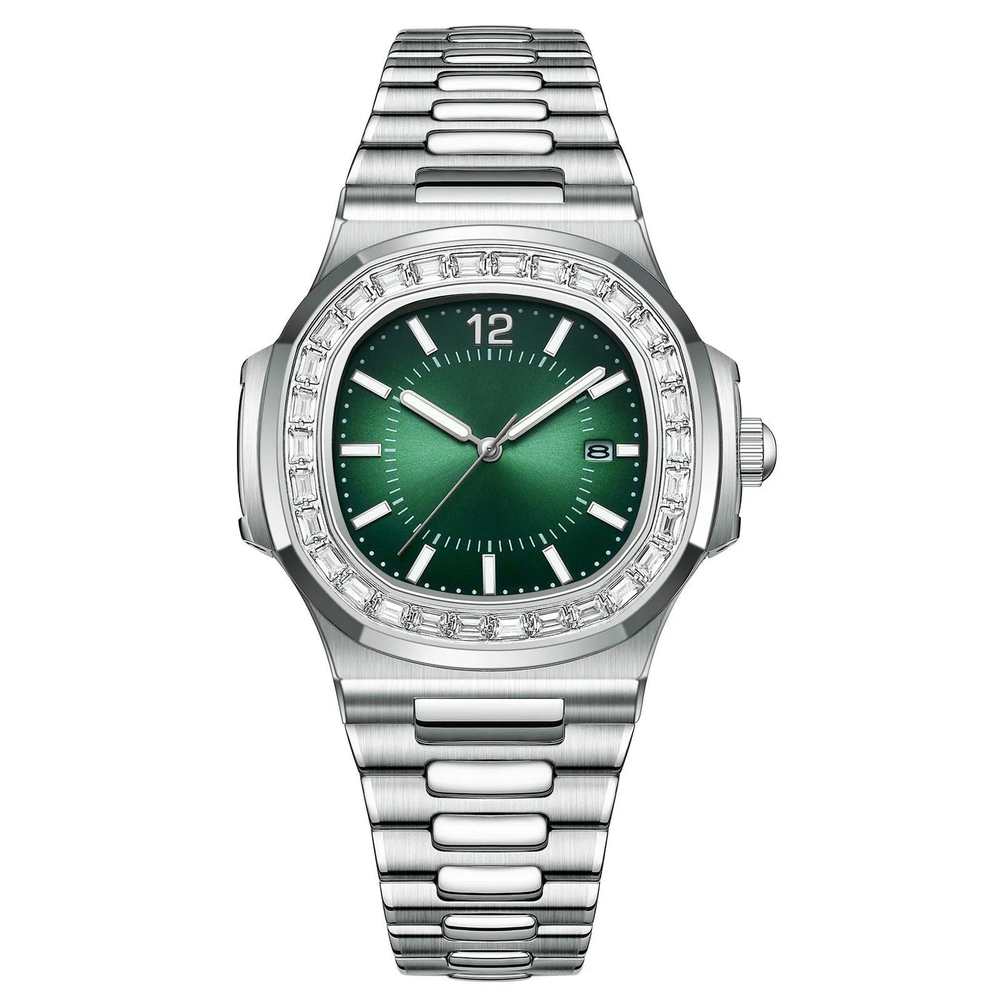 British Style Square Luxury Waterproof Quartz Watch for Men