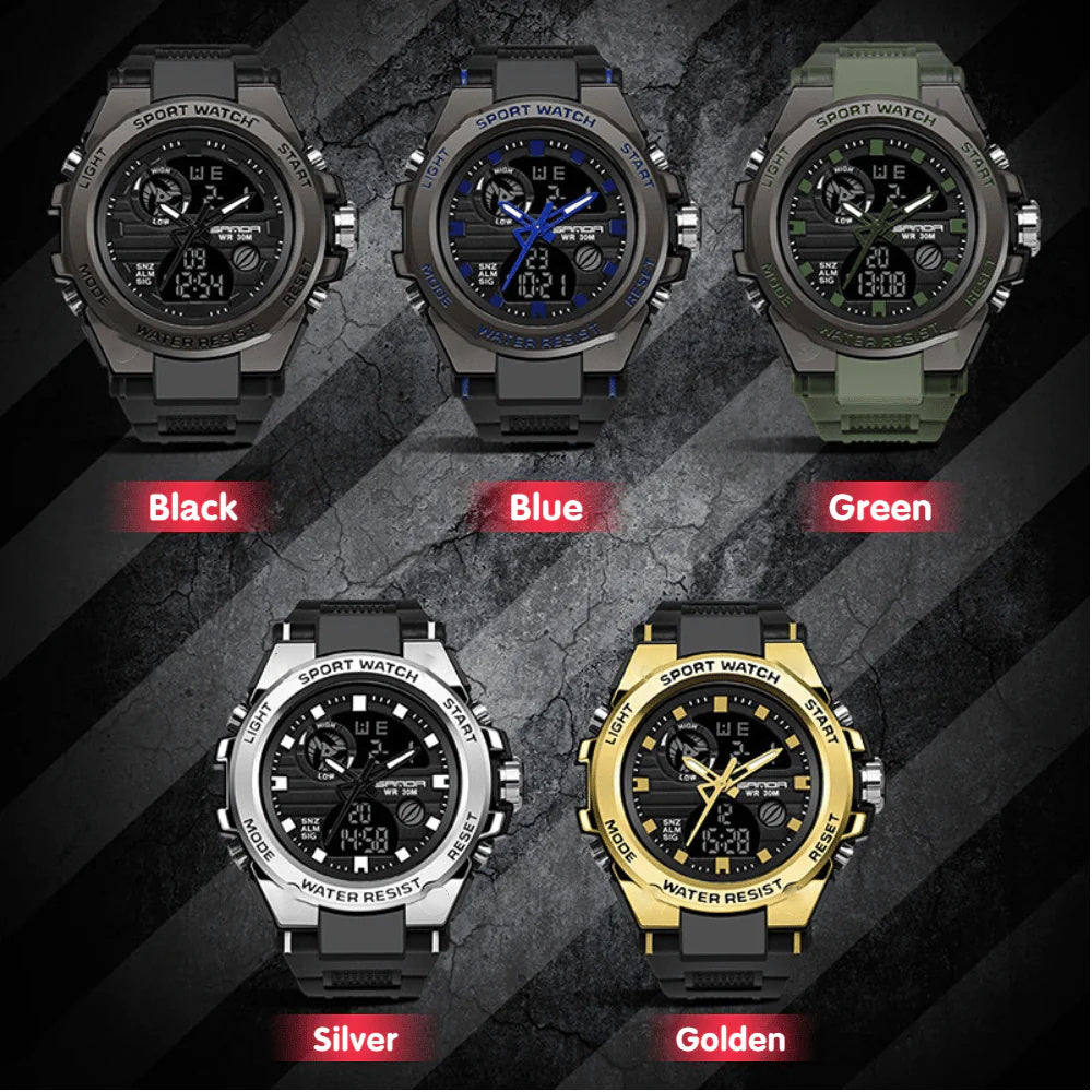 30m Waterproof Premium Men's Sports Watch