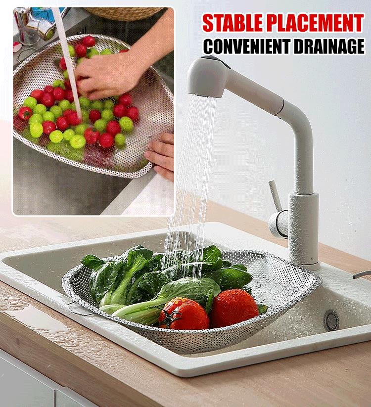 🔥Stainless Steel Dense Hole Drain Dustpan