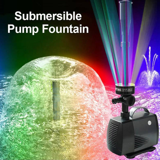 Fountain Pump with LED Color Lights